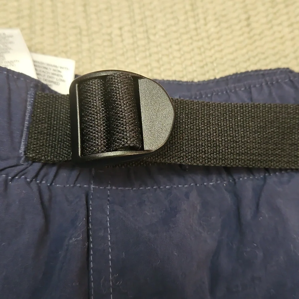 The North Face Men's Shorts Cargo Belted Medium Nylon Blue Outdoor